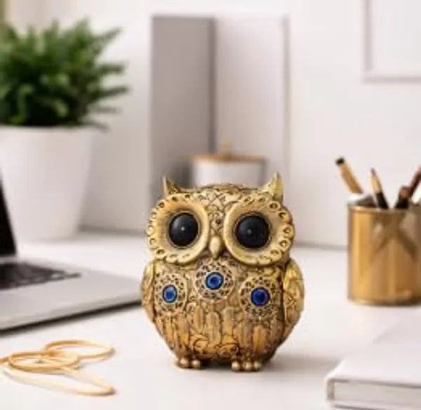 Pickartme_Evil_Eye_4_Inch_Owl_Statue_For_Good_Luck_L_Feng_Shui_Vastu_Ii_Evil_Eye_Ii_Showpiece_For_Home_Decor_Gold_4_Inch