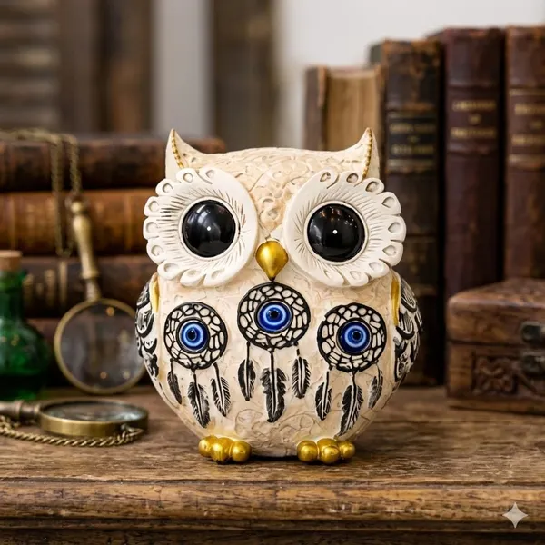 Pickartme_Owl_Showpiece_For_Home_Decor_Resin_Figurine_With_Gold_Detailing_Lucky_Evil_Eye_Owl_Statue_For_Living_Room_Office_Gifting_Off_White