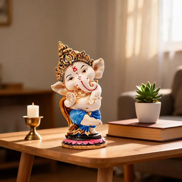 Pickartme_Polyresin_Ganesha_Idol_Handcrafted_Blessing_Lord_Ganesh_Statue_For_Pooja_Home_Decorations_Gifts_Items_Ganesha_Giving_Ashirvad