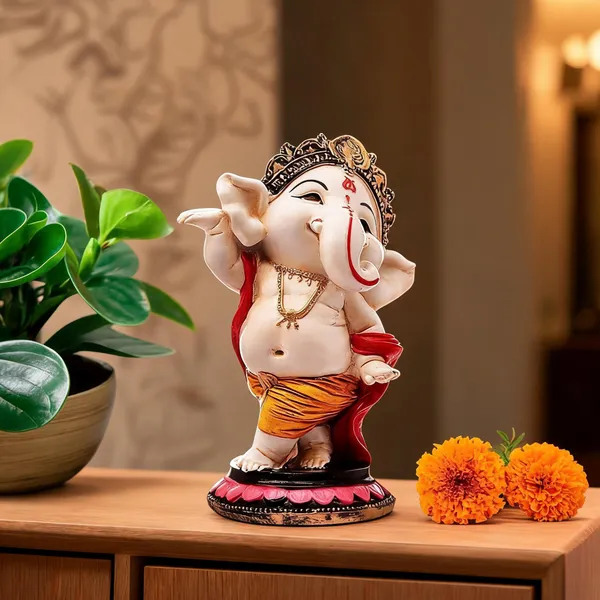 Pickartme_Polyresin_Ganesha_Idol_Handcrafted_Blessing_Lord_Ganesh_Statue_For_Pooja_Home_Decorations_Gifts_Items_Dancing_Ganesha