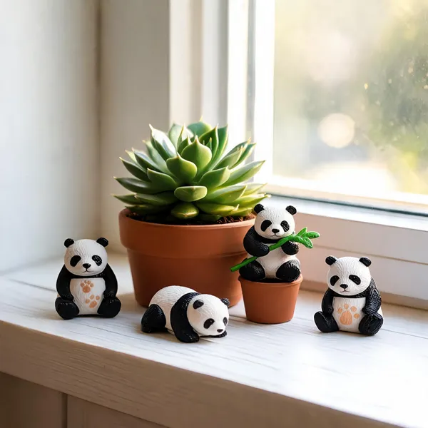 Panda_Miniature_Figurine_Set