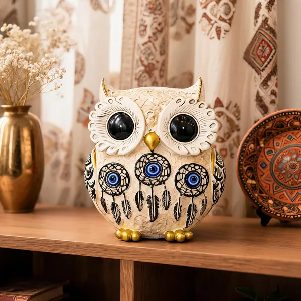 Pickartme_Owl_Showpiece_For_Home_Decor_Resin_Figurine_With_Gold_Detailing_Lucky_Evil_Eye_Owl_Statue_For_Living_Room_Office_Gifting_Off_White