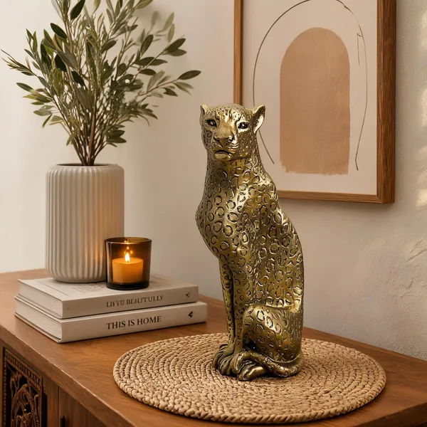 Pickartme_Luxury_Leopard_Statue_Showpiece_Gold_Finish_Resin_Wild_Animal_Figurine_Modern_Home_Decor_Accent_For_Coffee_Table_Console_Office_Desk_Shelf_Housewarming_Gift_Metallic