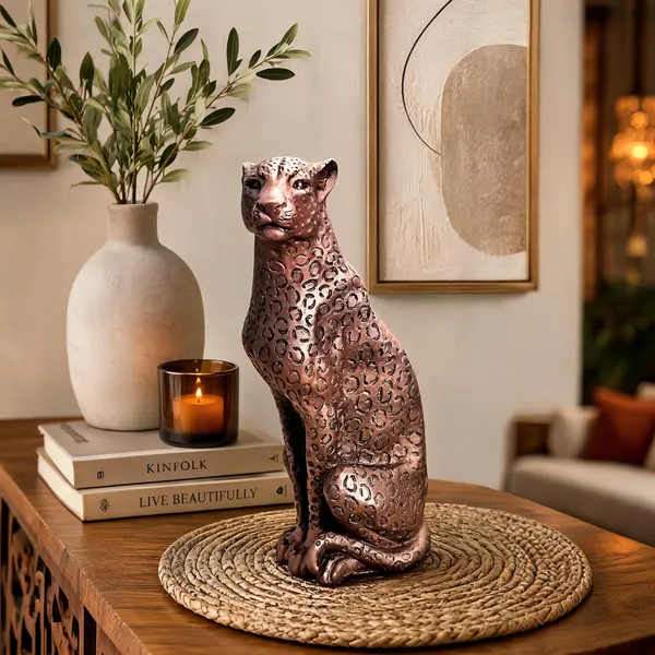 Pickartme_Luxury_Leopard_Statue_Showpiece_Gold_Finish_Resin_Wild_Animal_Figurine_Modern_Home_Decor_Accent_For_Coffee_Table_Console_Office_Desk_Shelf_Housewarming_Gift_Bronze