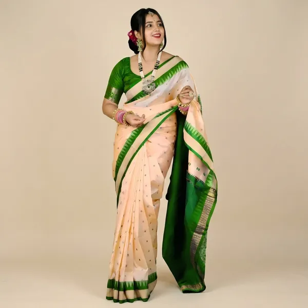 Weaver_Store_Temple_Border_Sambalpuri_Art_Silk_Saree_(Beige)