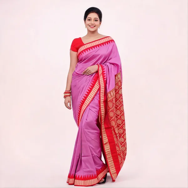 National_Saree_Temple_Border_Sambalpuri_Art_Silk_Saree_(Purple)