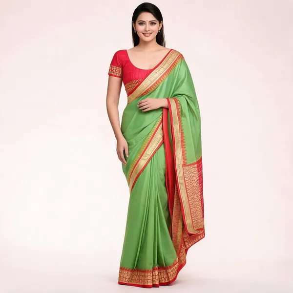National_Sarees_Woven_Sambalpuri_Silk_Blend_Saree_(Light_Green)