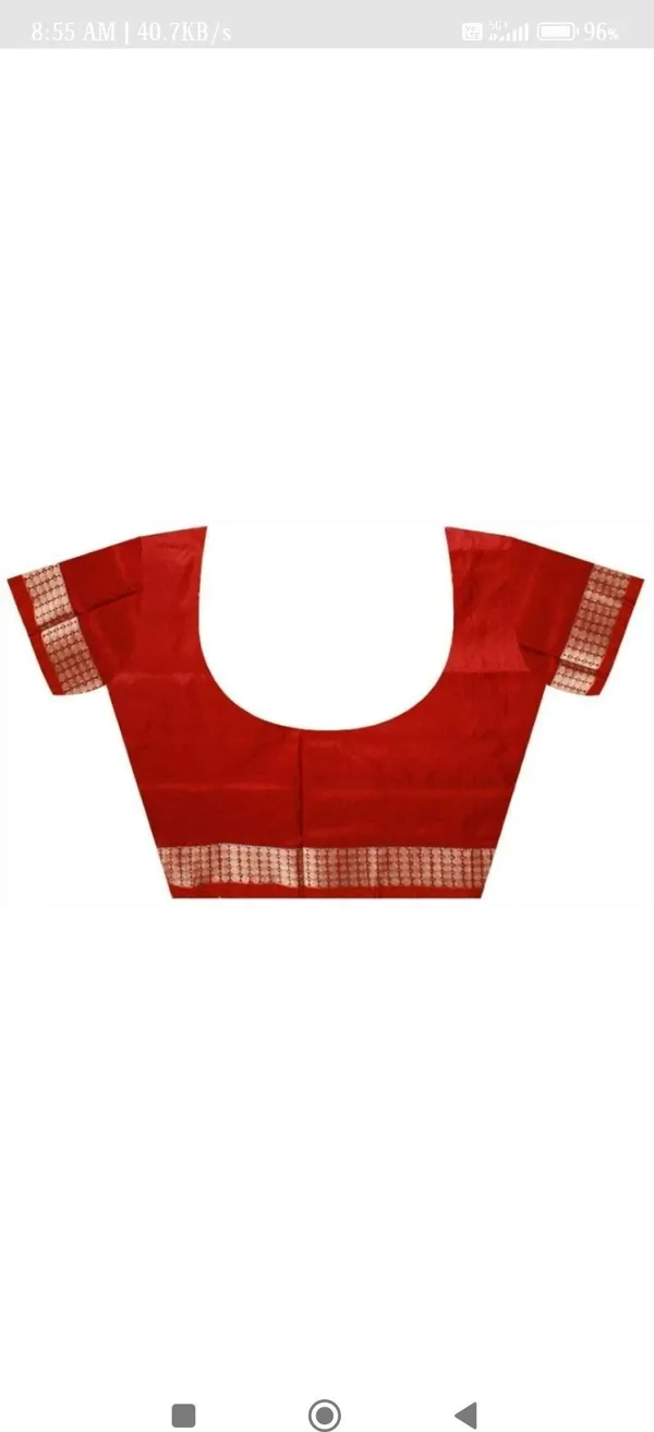 National_Sarees_Woven_Sambalpuri_Silk_Blend_Saree_(Green,_Red)