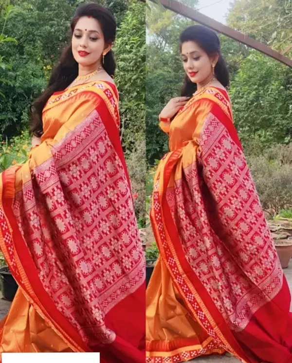 National_Sarees_Temple_Border_Sambalpuri_Handloom_Art_Silk_Saree_(Mustard)