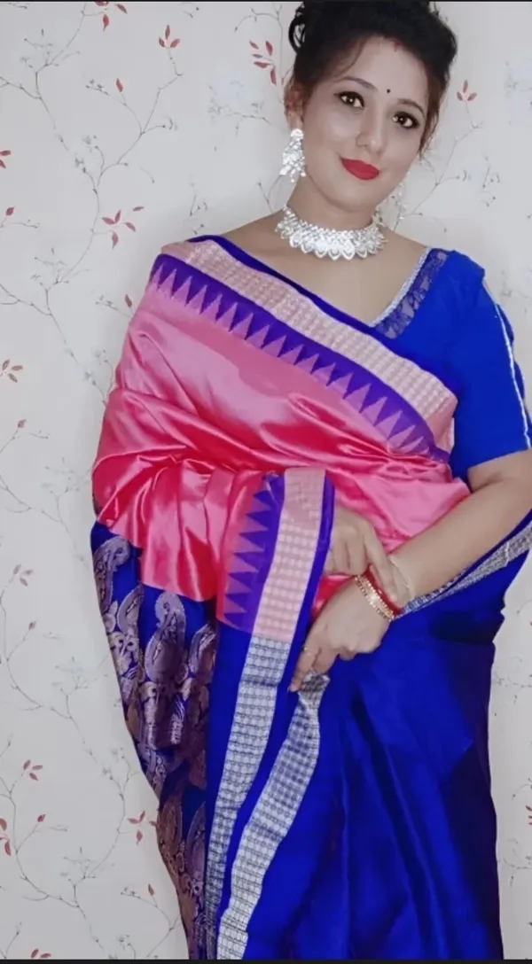 National_Saree_Temple_Border_Sambalpuri_Art_Silk_Saree_(Pink)
