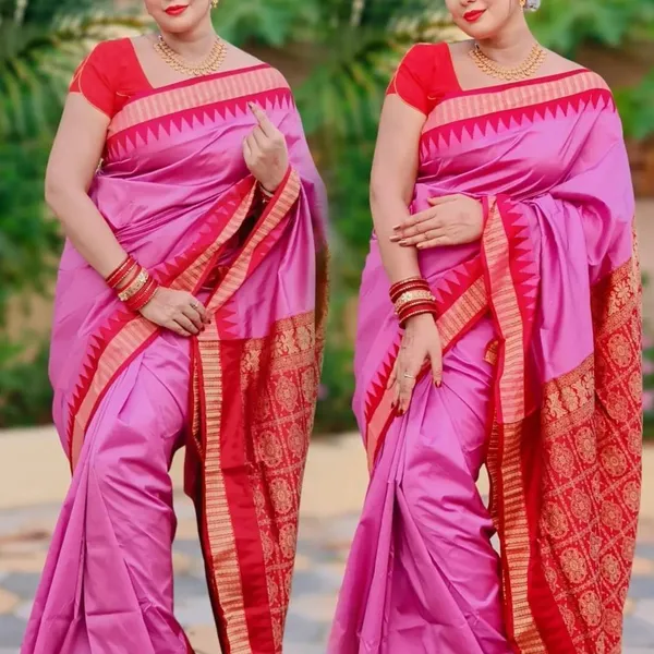 National_Saree_Temple_Border_Sambalpuri_Art_Silk_Saree_(Purple)