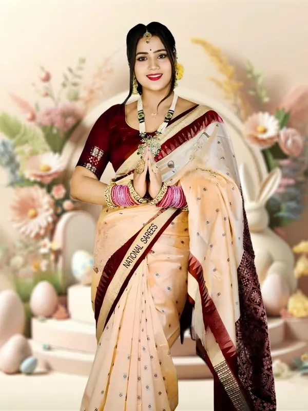 National_Saree_Temple_Border_Sambalpuri_Art_Silk_Saree_(Beige)
