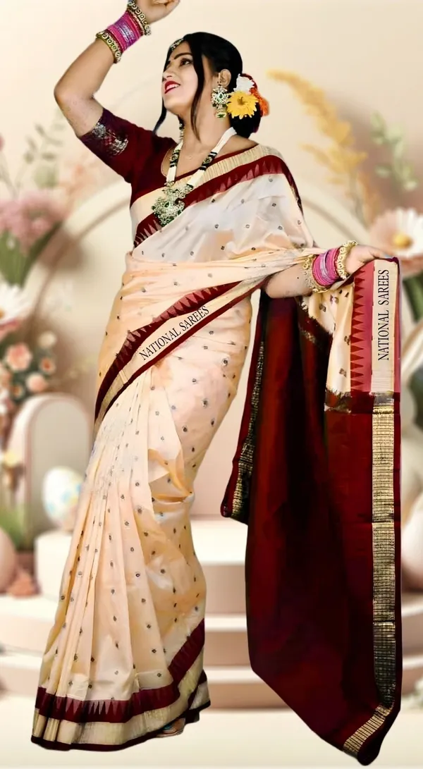 National_Saree_Temple_Border_Sambalpuri_Art_Silk_Saree_(Beige)