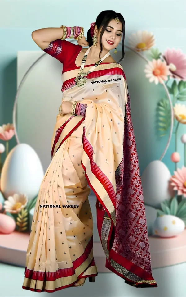 Nationalsaree_Woven_Sambalpuri_Art_Silk_Saree_(Beige)