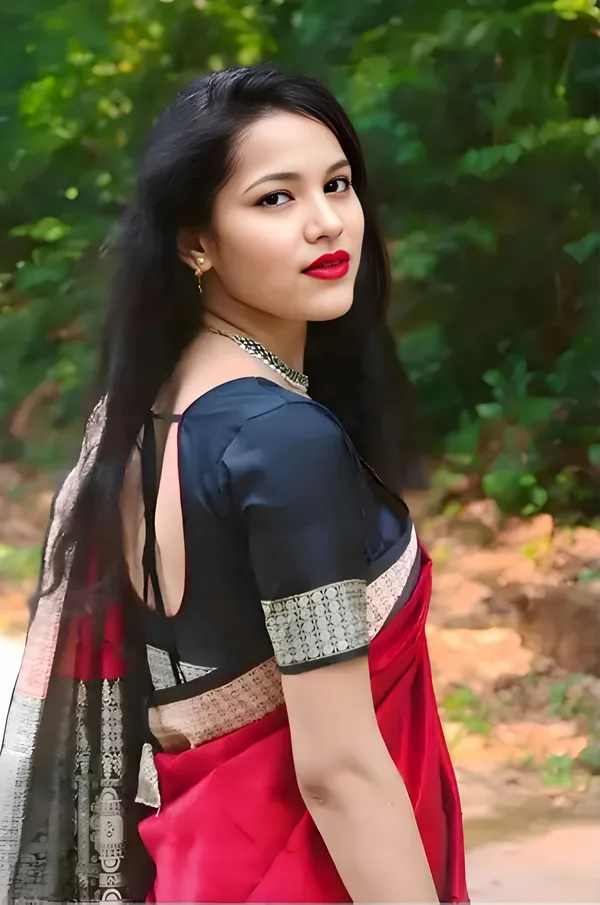 National_Sarees_Temple_Border_Sambalpuri_Art_Silk_Saree_(Red)