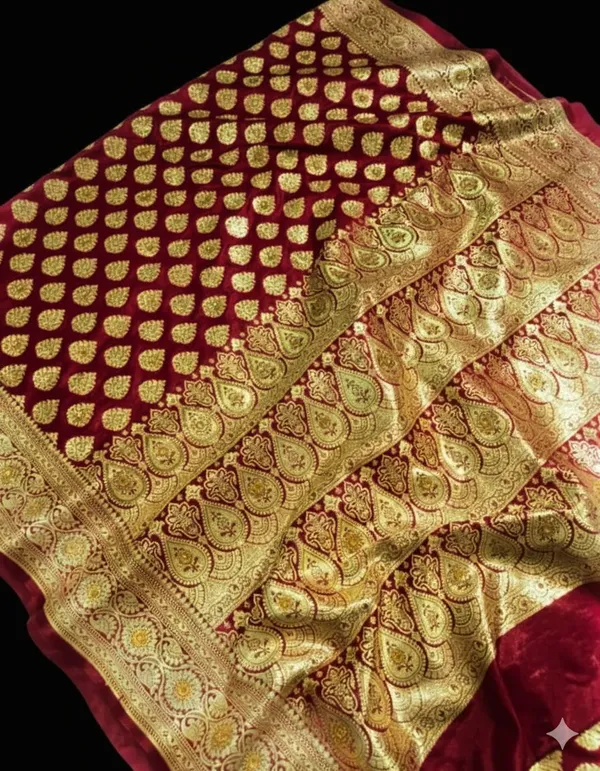 Weaver_Store_Woven_Banarasi_Art_Silk_Saree_(Maroon)