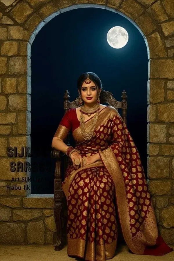 Weaver_Store_Woven_Banarasi_Art_Silk_Saree_(Maroon)