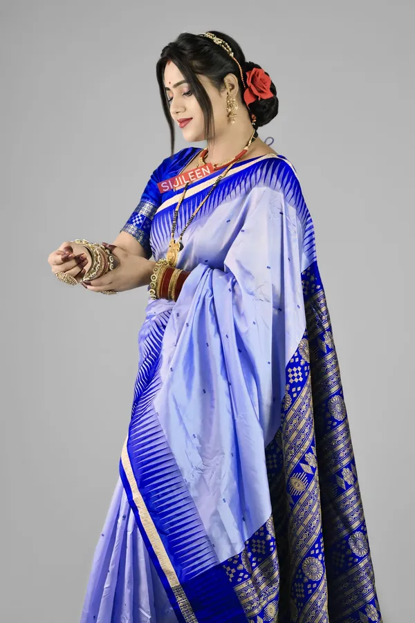 Weaver_Store_Woven_Banarasi_Art_Silk_Saree_(Blue)