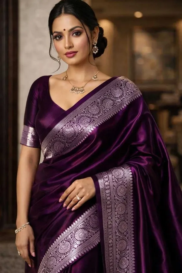 Weaver_Store_Woven_Banarasi_Art_Silk_Saree_(Purple)