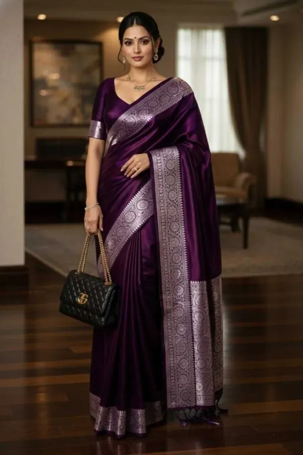 Weaver_Store_Woven_Banarasi_Art_Silk_Saree_(Purple)