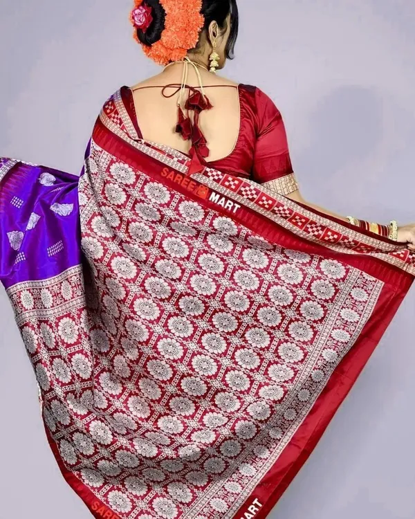 Weaver_Store_Woven_Banarasi_Art_Silk_Saree_(Blue)