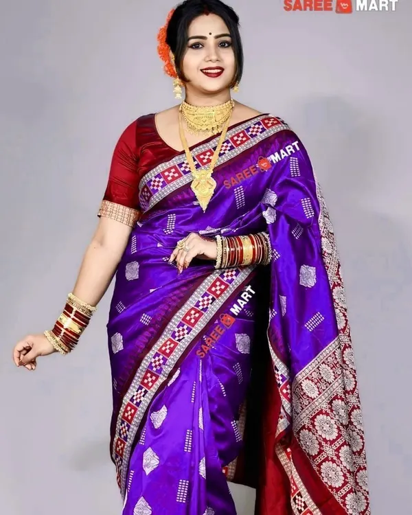 Weaver_Store_Woven_Banarasi_Art_Silk_Saree_(Blue)