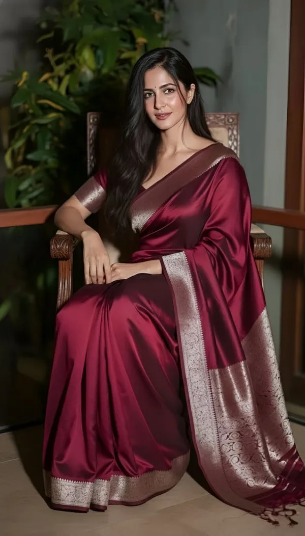 Weaver_Store_Woven_Banarasi_Art_Silk_Saree_(Maroon)