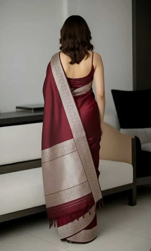 Weaver_Store_Woven_Banarasi_Art_Silk_Saree_(Maroon)