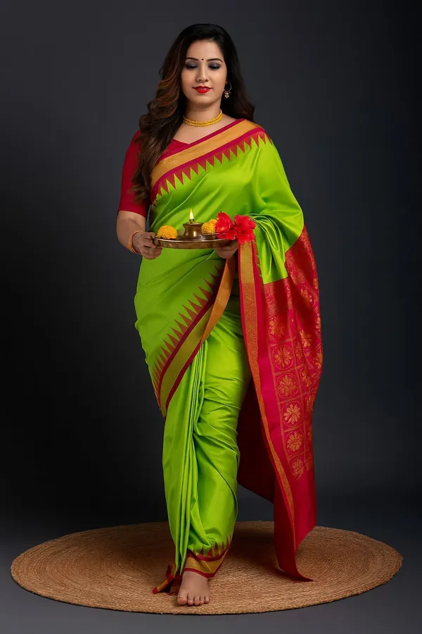 Weaver_Store_Woven_Banarasi_Art_Silk_Saree_(Green)