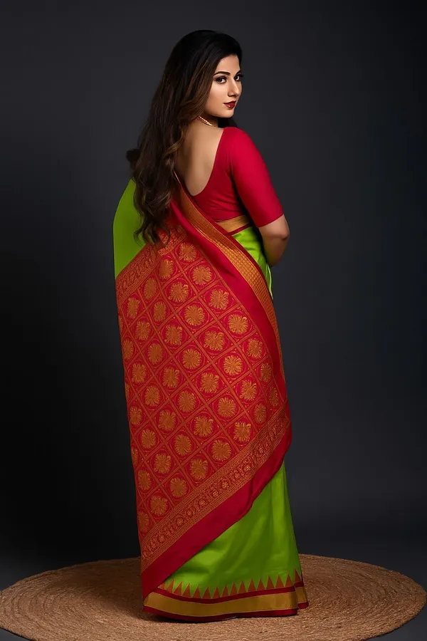 Weaver_Store_Woven_Banarasi_Art_Silk_Saree_(Green)