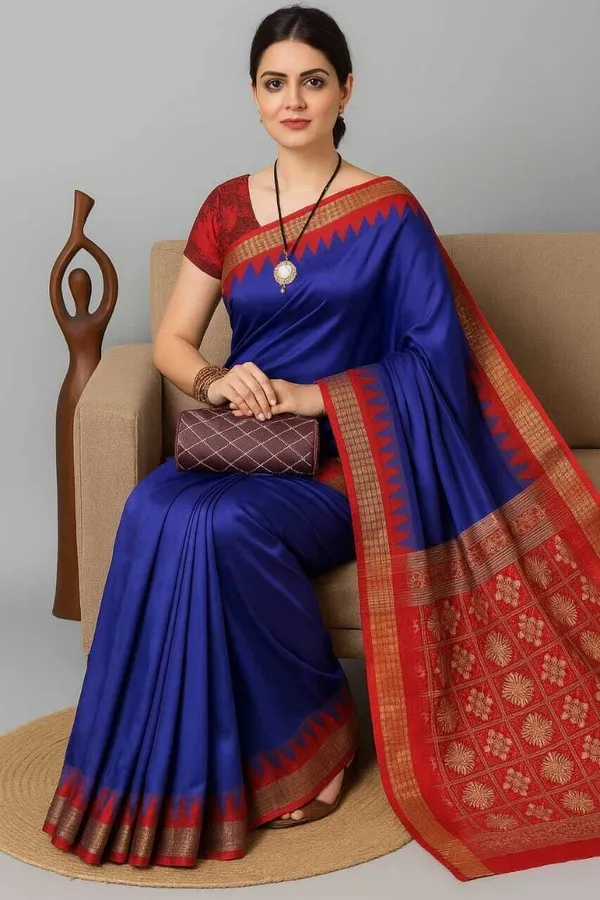 Weaver_Store_Woven_Banarasi_Art_Silk_Saree_(Blue)