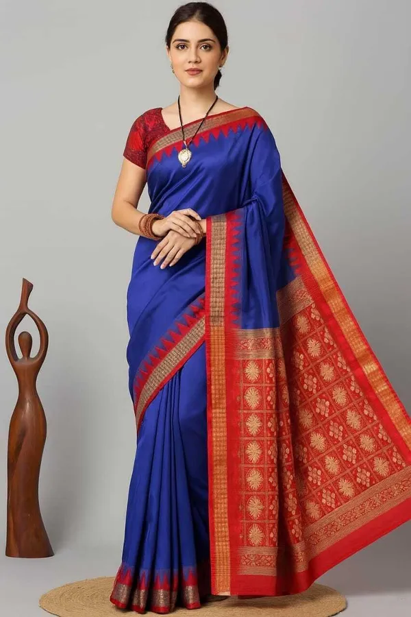 Weaver_Store_Woven_Banarasi_Art_Silk_Saree_(Blue)