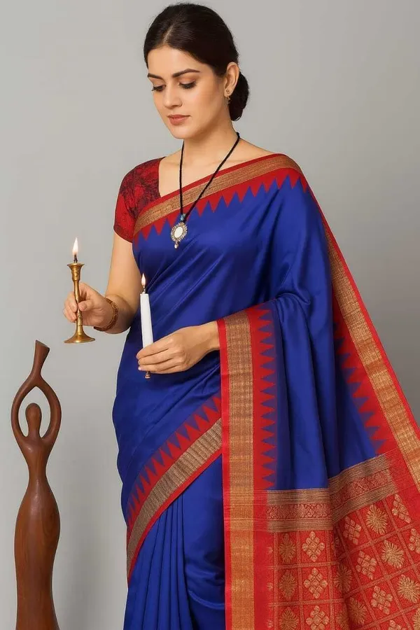 Weaver_Store_Woven_Banarasi_Art_Silk_Saree_(Blue)