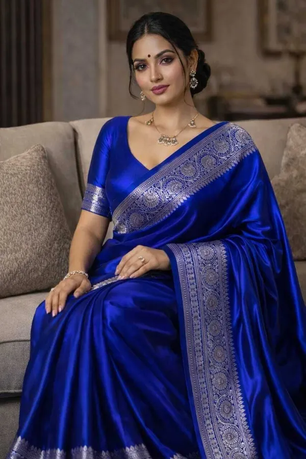 Weaver_Store_Woven_Banarasi_Art_Silk_Saree_(Blue)