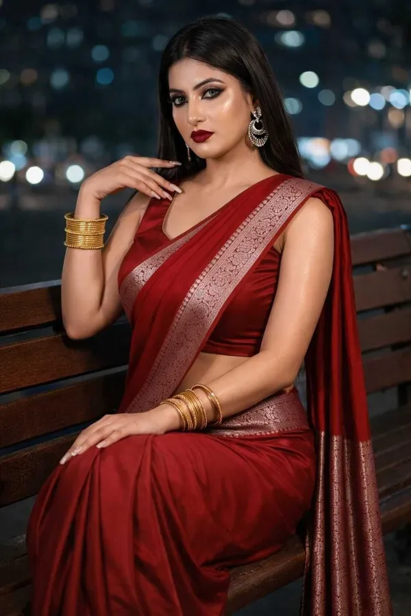 Weaver_Store_Woven_Banarasi_Art_Silk_Saree_(Red)
