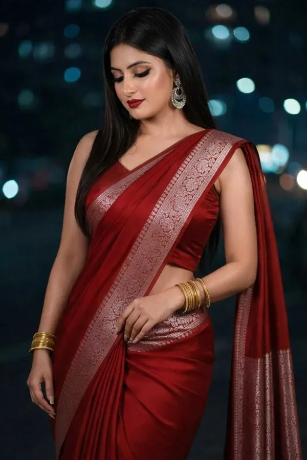 Weaver_Store_Woven_Banarasi_Art_Silk_Saree_(Red)
