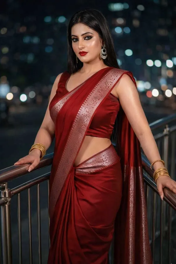 Weaver_Store_Woven_Banarasi_Art_Silk_Saree_(Red)
