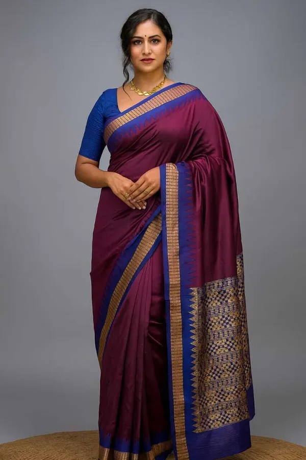Weaver_Store_Woven_Banarasi_Art_Silk_Saree_(Purple)