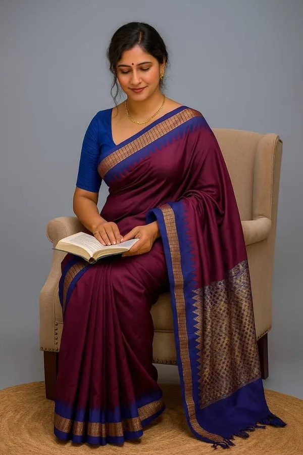 Weaver_Store_Woven_Banarasi_Art_Silk_Saree_(Purple)