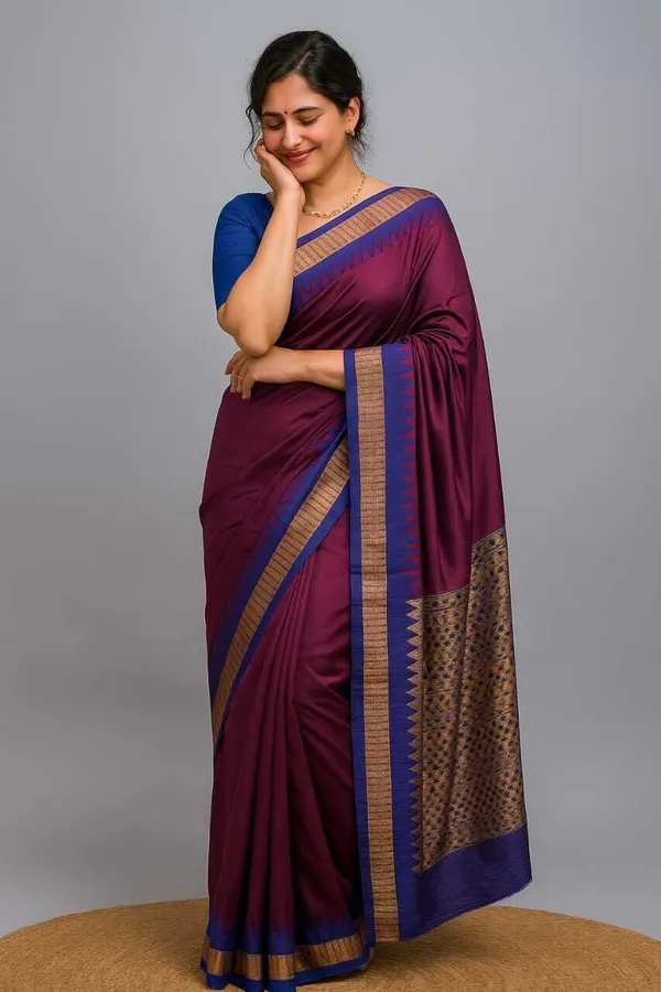 Weaver_Store_Woven_Banarasi_Art_Silk_Saree_(Purple)