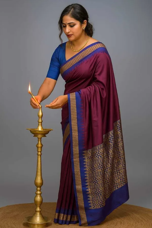 Weaver_Store_Woven_Banarasi_Art_Silk_Saree_(Purple)