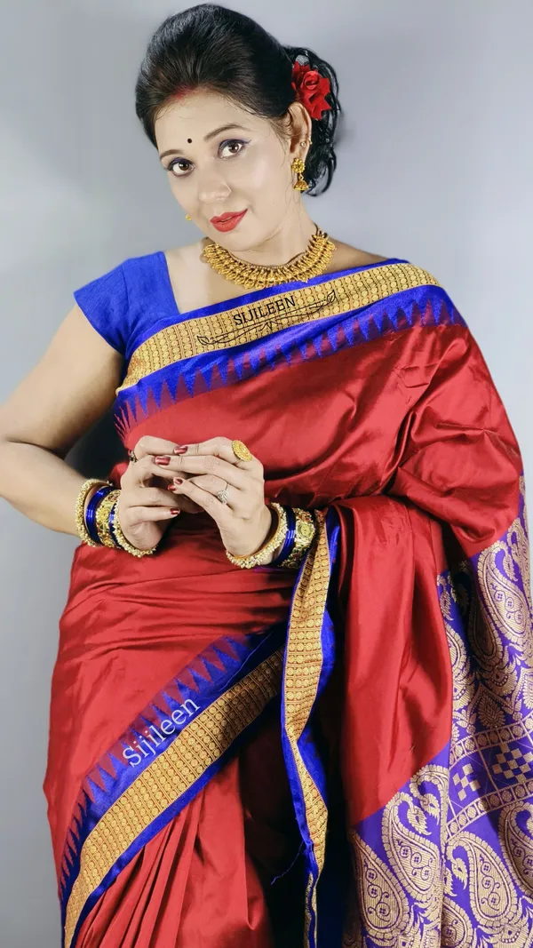 Weaver_Store_Woven_Banarasi_Art_Silk_Saree_(Red)