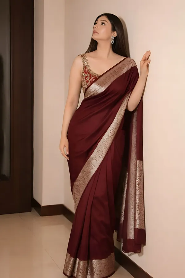 Weaver_Store_Printed_Banarasi_Art_Silk_Saree_(Maroon)
