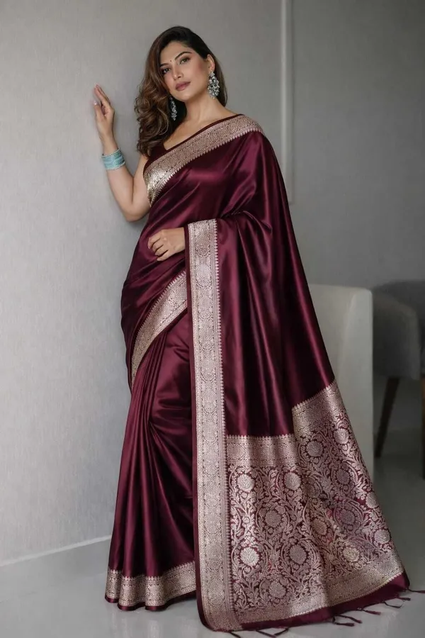 Weaver_Store_Woven_Banarasi_Art_Silk_Saree_(Maroon)