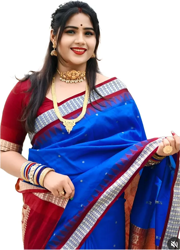 Weaver_Store_Woven_Banarasi_Art_Silk_Saree_(Blue)