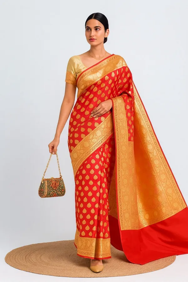 Weaver_Store_Woven_Banarasi_Art_Silk_Saree_(Red)