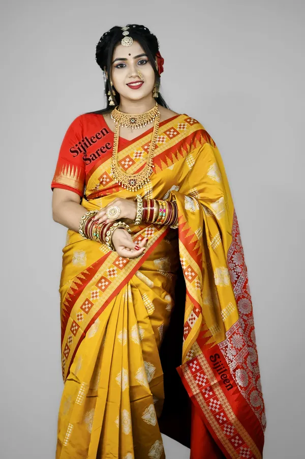 Weaver_Store_Woven_Banarasi_Art_Silk_Saree_(Mustard)