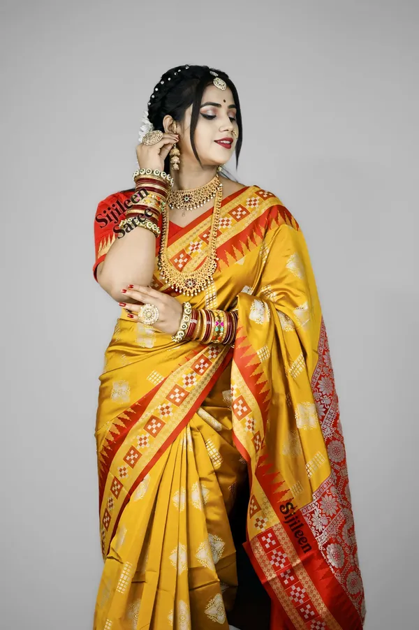 Weaver_Store_Woven_Banarasi_Art_Silk_Saree_(Mustard)