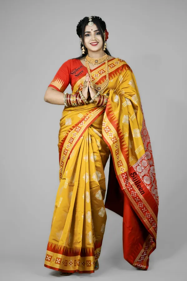 Weaver_Store_Woven_Banarasi_Art_Silk_Saree_(Mustard)