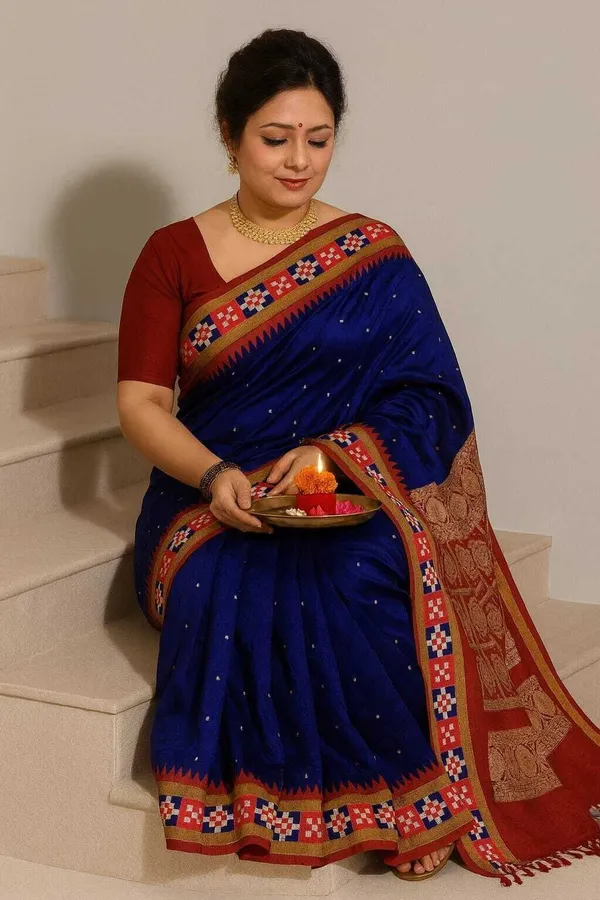 Weaver_Store_Woven_Banarasi_Art_Silk_Saree_(Blue)